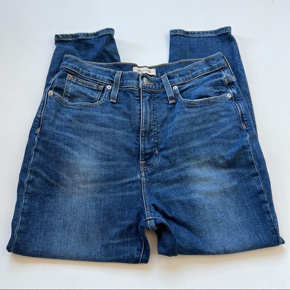 Madewell The Mom Jean Distressed Medium Wash Size 30